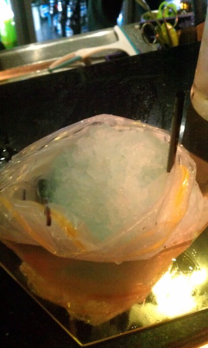 And drank cocktails out of a ziplock bag (It's a Heisenberg, see?)